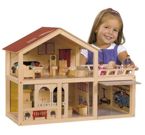 Drewniany Domek z Tarasem Dla Lalek Eichhorn 2529