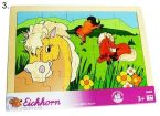 Puzzle Drewniane Eichhorn 21 Elementów