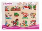Drewniane Puzzle z Uchwytami - Eichhorn