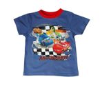 Koszulka T-shirt Auta Cars Zygzak McQueen Niebieska