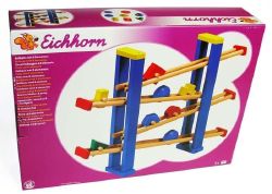Drewniana Zabawka Edukacyjna Eichhorn - Tor Ślizgowy