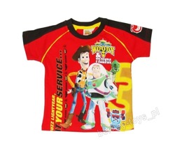 Koszulka T-shirt Dla Chłopca Toy Story 3 Czerwona