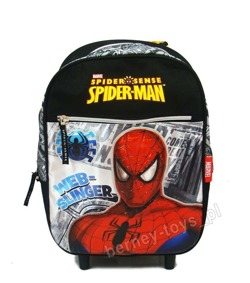 Plecak na Kółkach Dla Przedszkolaka Spiderman 32cm