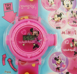 Zegarek z Projektorem Dla Dziewczynki Myszka Minnie