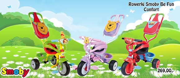 Rowerki dla dzieci Smoby Confort.