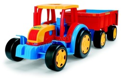 Wielki Traktor Dla Dzieci Wader Gigant z Przyczepą