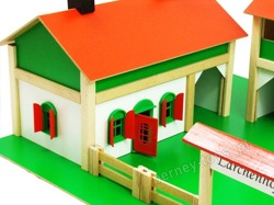 Zabawkowa Drewniana Farma Dla Dzieci Heros 13 Elementów