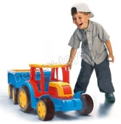 Wielki Traktor Dla Dzieci Wader Gigant z Przyczepą